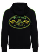 Hoodie 'Speedfreak V8' in Schwarz – Kapuzenpullover von King Kerosin - Ansicht 2