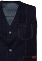 Jeans Weste in Denim Westen von King Kerosin