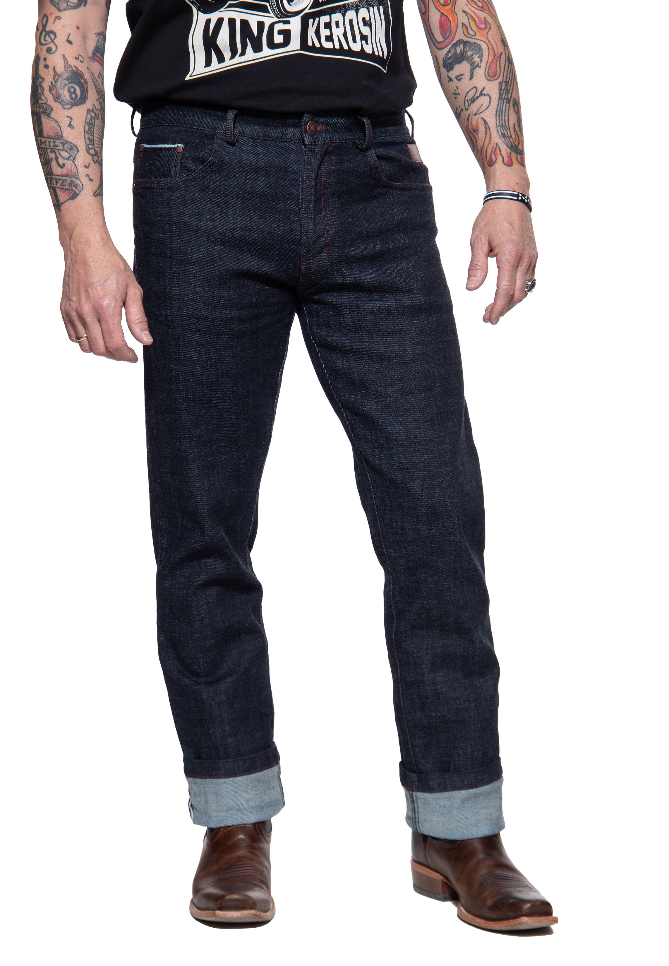 Jeanshose 'Robin' in Denim Jeans von King Kerosin