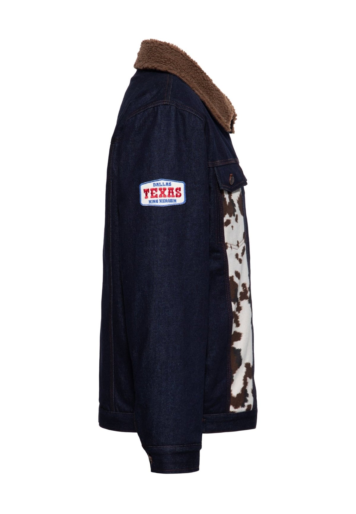 Jeansjacke 'Cowhide' in Dunkelblau – Jeansjacken von King Kerosin - Ansicht 6
