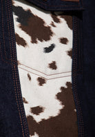 Jeansjacke 'Cowhide' in Dunkelblau – Jeansjacken von King Kerosin - Ansicht 8