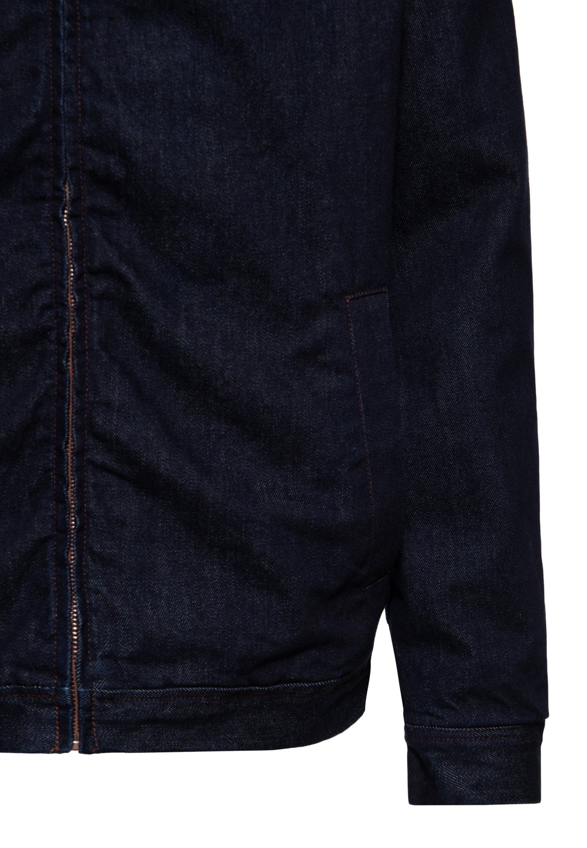 Jeansjacke in Dunkelblau – Jeansjacken von King Kerosin - Ansicht 4