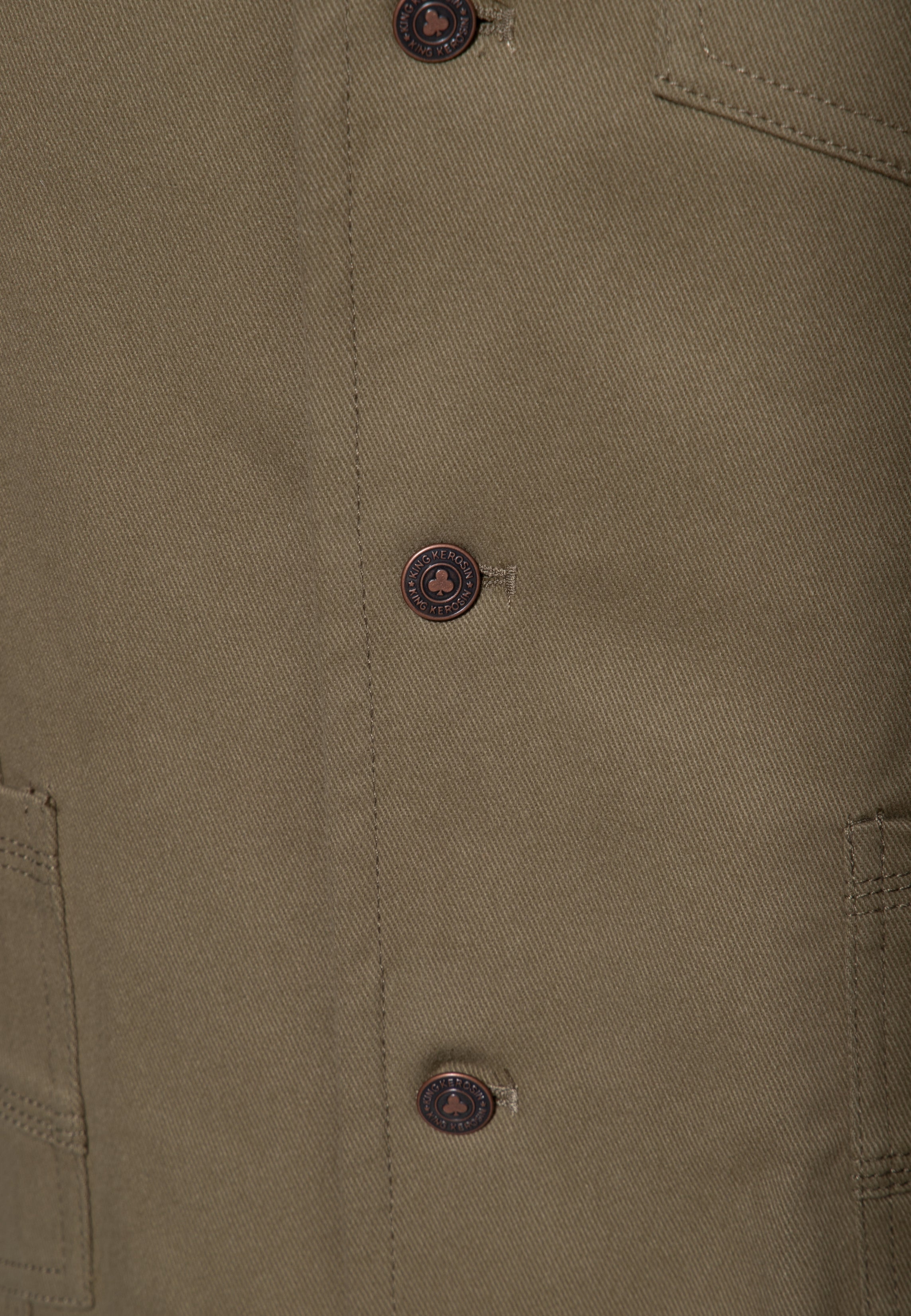 Jeansweste in Khaki Westen von King Kerosin