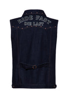 Jeansweste 'Ride Fast Die Last' in Denim Westen von King Kerosin