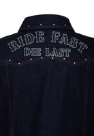Jeansweste 'Ride Fast Die Last' in Denim Westen von King Kerosin