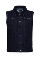Jeansweste 'Ride Fast Die Last' in Denim Westen von King Kerosin