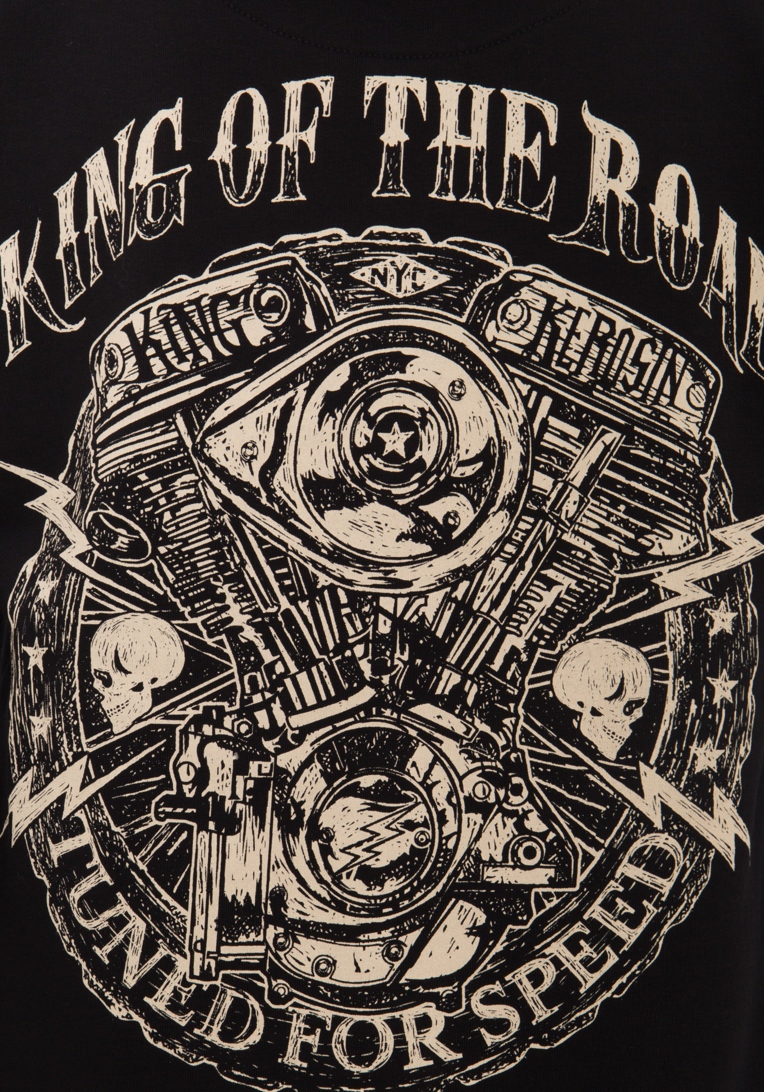 King Kerosin - Kapuzenjacke mit Logostickerei