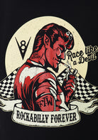 King Kerosin - Kapuzenjacke mit Stickerei und Rückenprint «Race like a Devil»