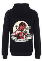 King Kerosin - Kapuzenjacke mit Stickerei und Rückenprint «Race like a Devil»
