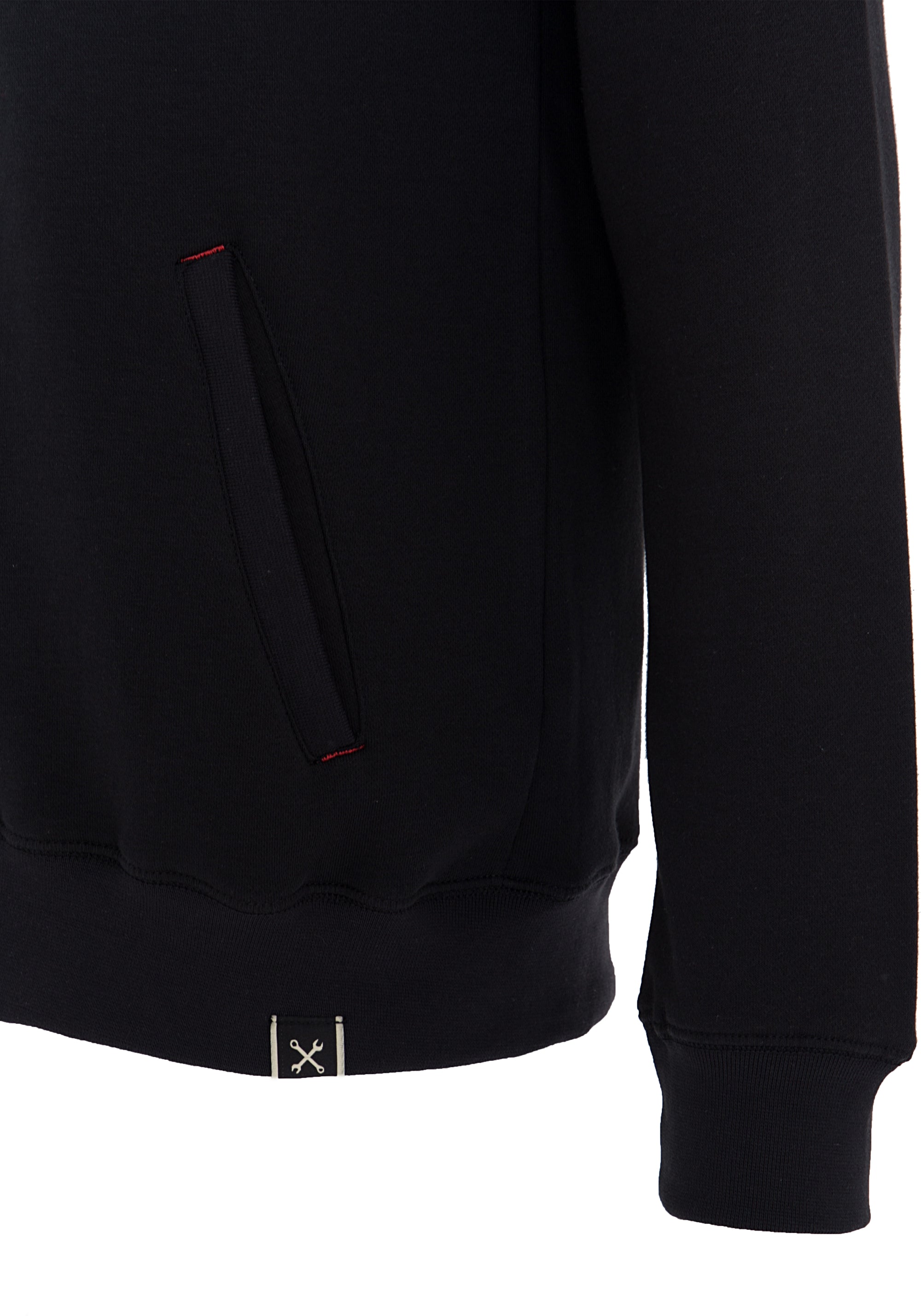 King Kerosin - Kapuzenjacke mit Stickerei und Rückenprint «Race like a Devil»