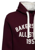 Kapuzenpullover 'Bakersfield All Stars' in Bordeaux – Kapuzenpullover von King Kerosin - Ansicht 3
