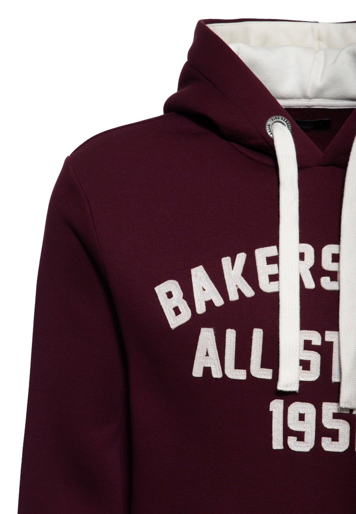 Kapuzenpullover 'Bakersfield All Stars' in Bordeaux – Kapuzenpullover von King Kerosin - Ansicht 3
