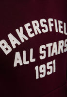 Kapuzenpullover 'Bakersfield All Stars' in Bordeaux – Kapuzenpullover von King Kerosin - Ansicht 5