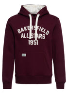 Kapuzenpullover 'Bakersfield All Stars' in Bordeaux – Kapuzenpullover von King Kerosin - Ansicht 1