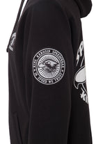 King Kerosin - Kapuzensweatjacke im College Look mit Patch und Rückenprint «Speedfreak»