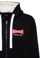 Kapuzensweatjacke 'Kerosin Racing Team' in Schwarz – Sweatjacken von King Kerosin - Ansicht 3