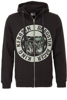 King Kerosin - Kapuzensweatjacke mit großem Front Print «Dragster»