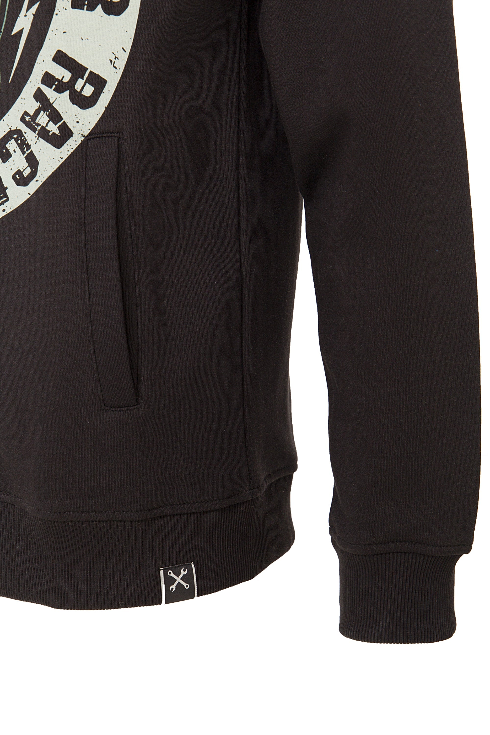 King Kerosin - Kapuzensweatjacke mit großem Front Print «Dragster»