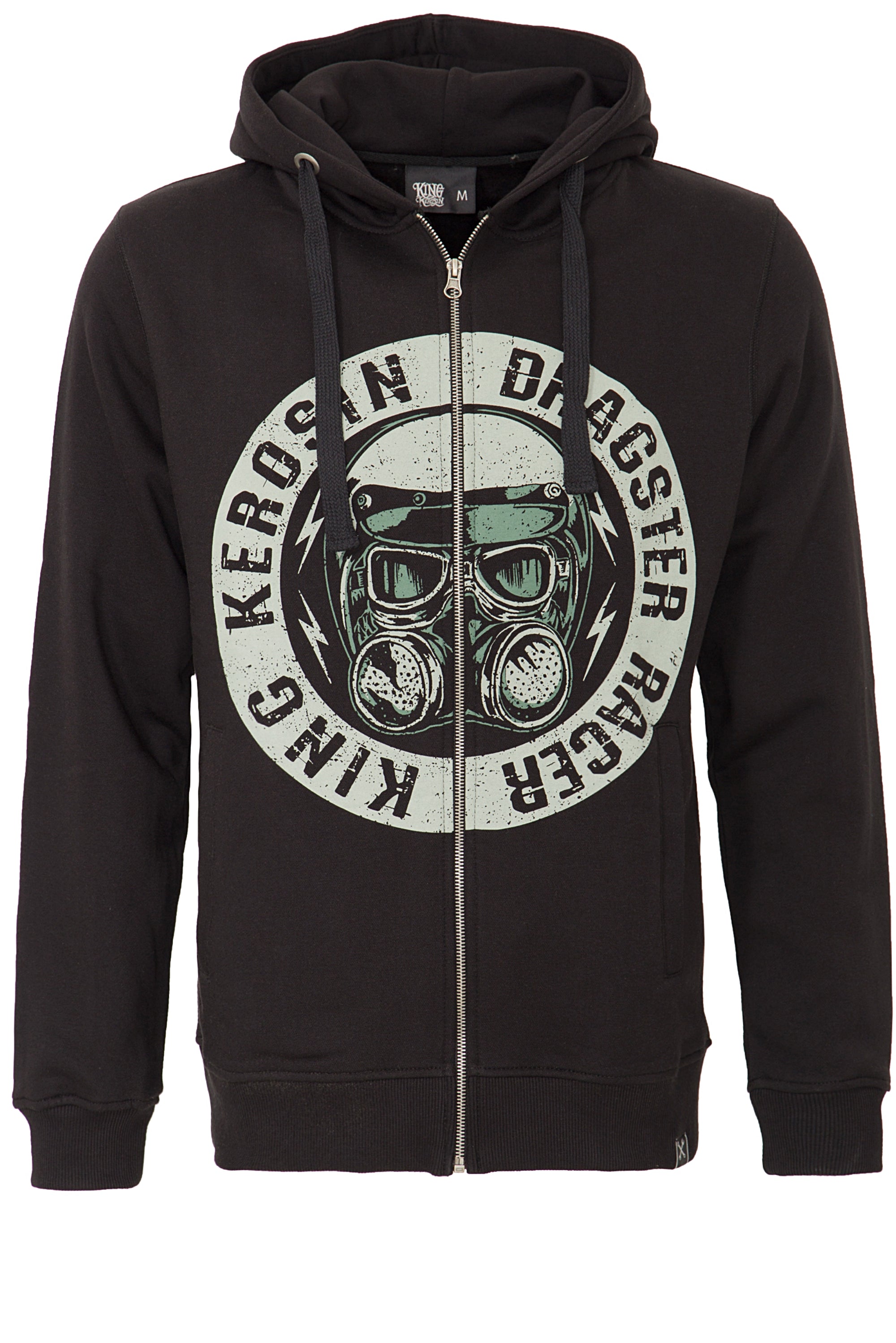 King Kerosin - Kapuzensweatjacke mit großem Front Print «Dragster»