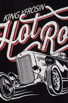 King Kerosin - Kapuzensweatjacke mit Stickerei und Rückendruck «Hot Rod»