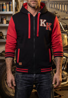Kapuzensweatjacke 'Never Fuck A Fucker' in Schwarz Sweatjacken von King Kerosin