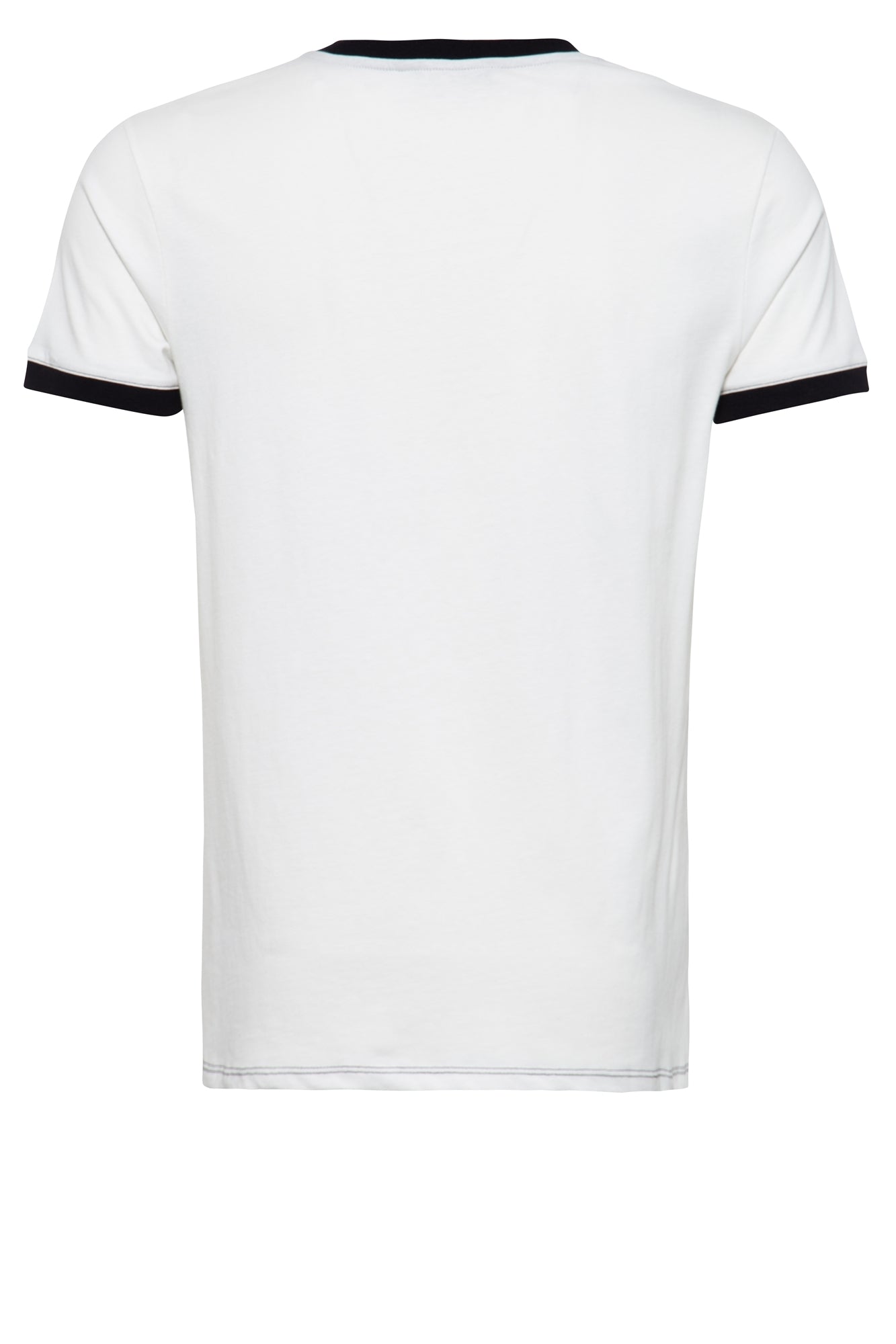 King Kerosin - Kontrast T-Shirt mit Pin Up Frontduck im Vintage Look «Devils Trick»