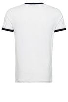 King Kerosin - Kontrast T-Shirt mit Pin Up Frontduck im Vintage Look «Devils Trick»