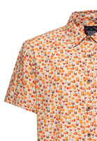 Kurzarmhemd 'Citrus Cocktail' in Orange Hemden - Kurzarm von King Kerosin