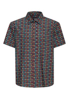 Kurzarmhemd 'Sugar Skull' in Schwarz Hemden - Kurzarm von King Kerosin