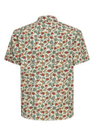 Kurzarmhemd 'Tattoo Flowers' in Offwhite Hemden - Kurzarm von King Kerosin