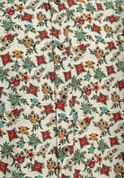Kurzarmhemd 'Tattoo Flowers' in Offwhite Hemden - Kurzarm von King Kerosin