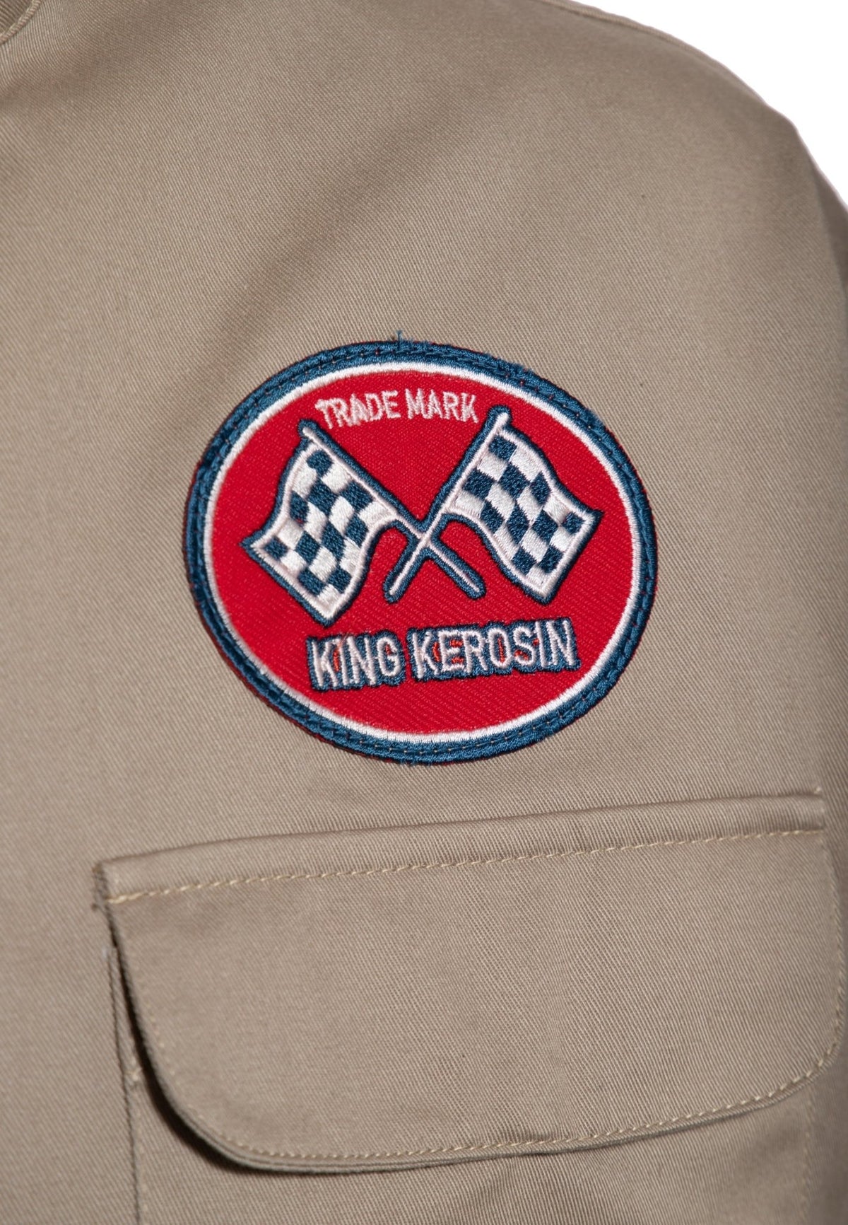 Langarmhemd 'Adrenaline Rush' in Khaki – Hemden - Langarm von King Kerosin - Ansicht 4