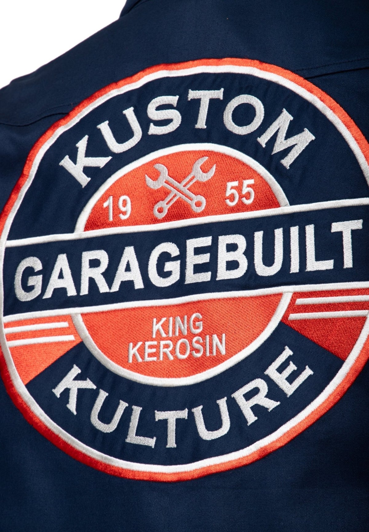 Langarmhemd 'Garagebuilt' in Dunkelblau – Hemden - Langarm von King Kerosin - Ansicht 5