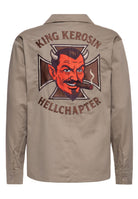 Langarmhemd 'Hellchapter' in Khaki – Hemden - Langarm von King Kerosin - Ansicht 2