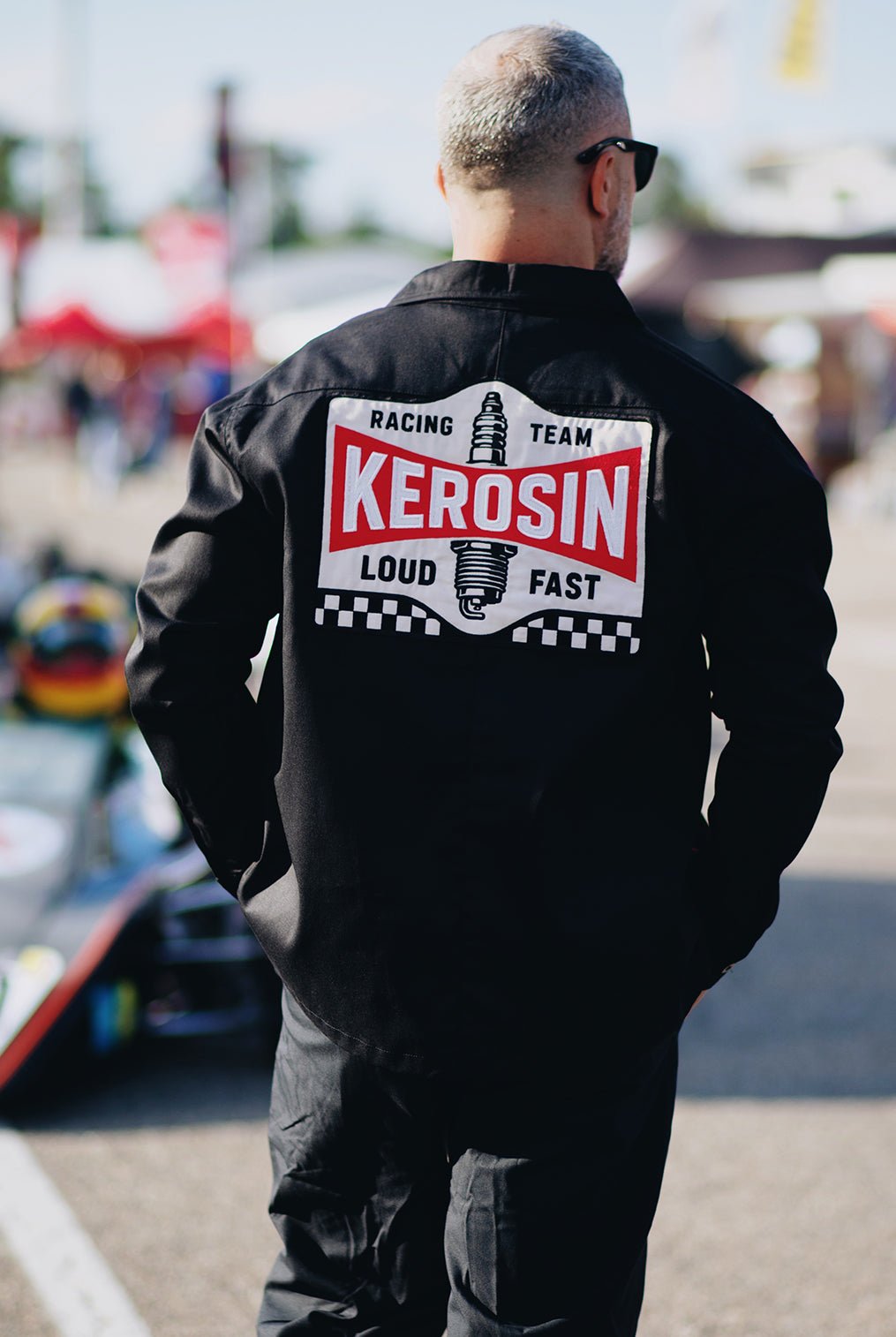 Langarmhemd 'Kerosin Racing Team' in Schwarz – Hemden - Langarm von King Kerosin - Ansicht 9