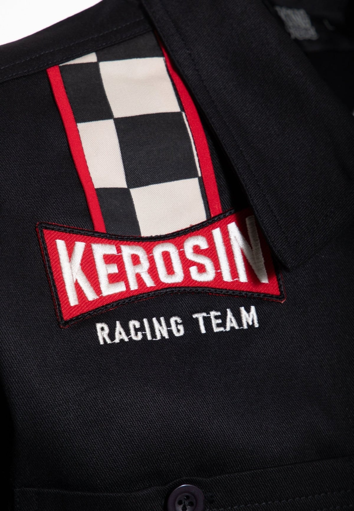 Langarmhemd 'Kerosin Racing Team' in Schwarz – Hemden - Langarm von King Kerosin - Ansicht 5
