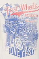 King Kerosin - Langarmshirt im Used - Look mit Print «Fast Wheels»