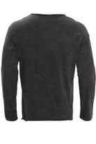 King Kerosin - Langarmshirt im Used - Look mit Print «Ride or Die»