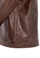 King Kerosin - Lederjacke im Biker Look mit vielen Details