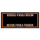 Motorradmatte 'Never Fuck a Fucker' in Schwarz – Motorradmatte von King Kerosin - Ansicht 1