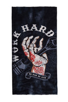 King Kerosin - Multifunktions - Tunnel mit Print «Work Hard»