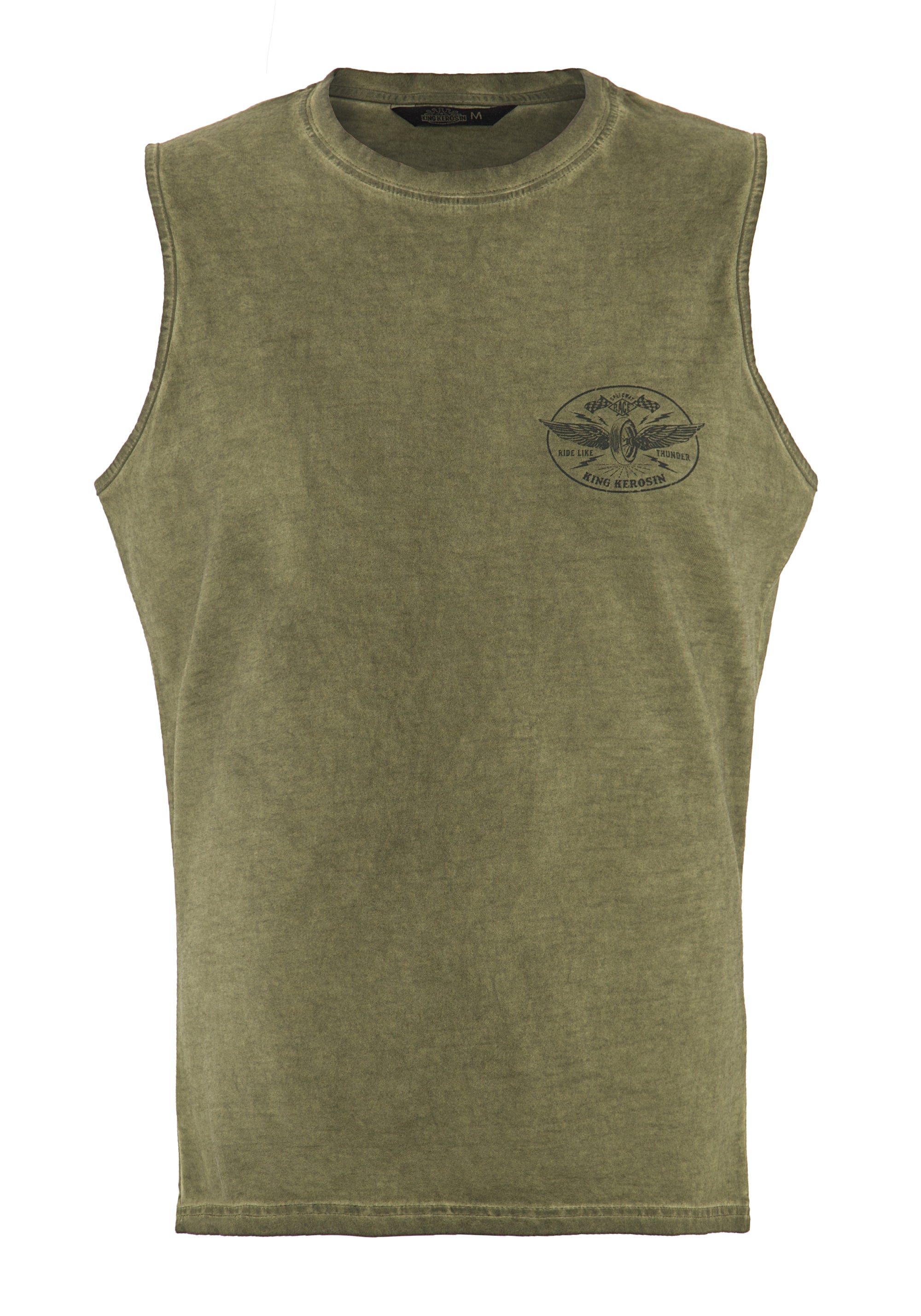 King Kerosin - Muscle Top in Oil Dye «Ride Like Thunder»