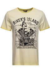 Oil Wash T-Shirt «Bikers Island» T-Shirts von King Kerosin