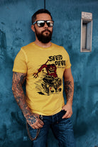 King Kerosin - Oil Washed Shirt mit Print «Speed Devil»
