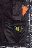 King Kerosin - Outdoor Funktionshemd mit separatem Softshell - Futter und Stickerei «Gas or Die»