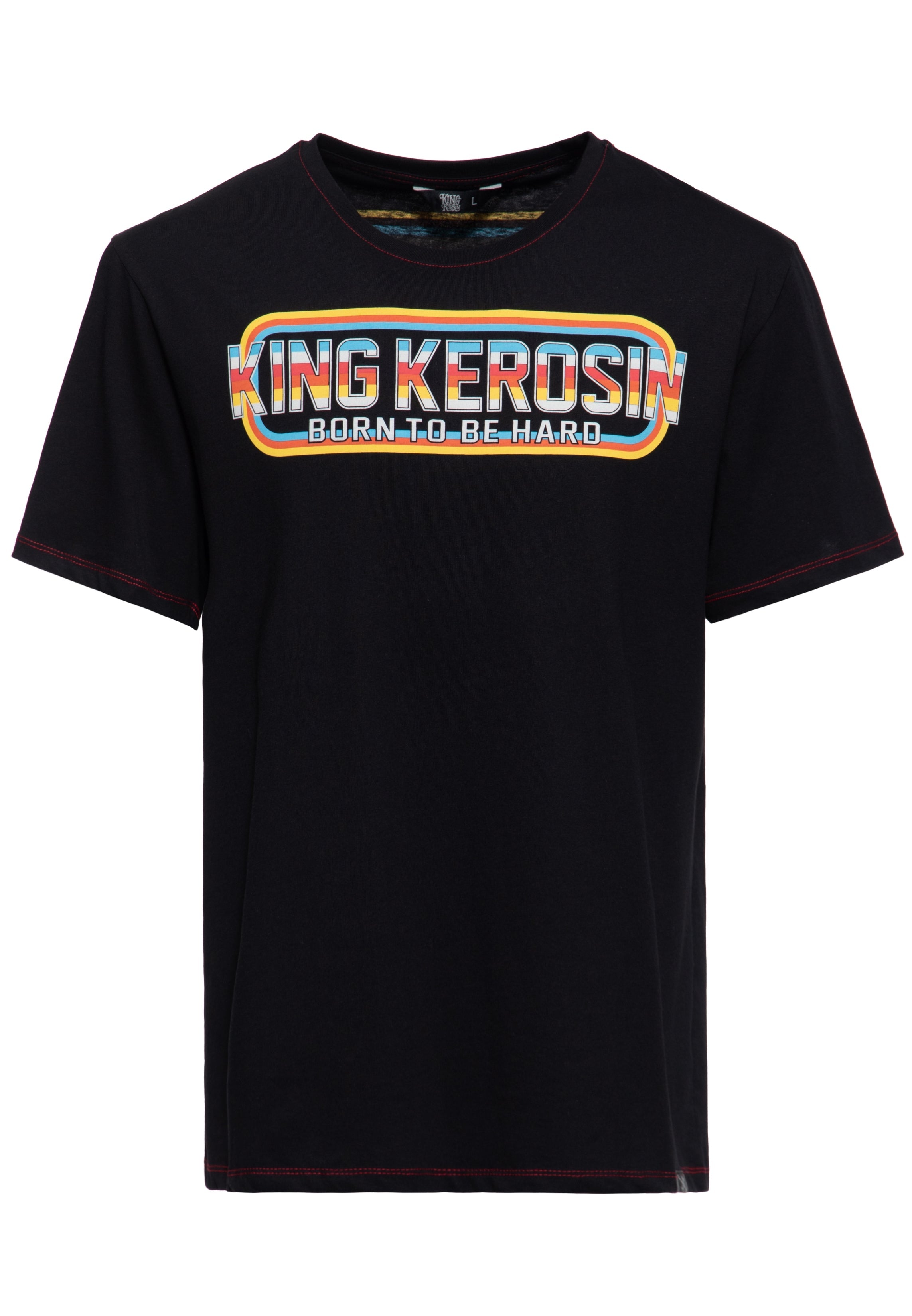 Print T-Shirt «Born to be Hard» T-Shirts von King Kerosin
