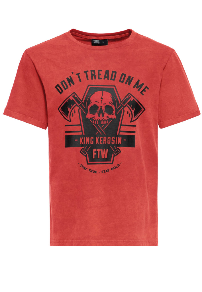 King Kerosin - Print T-Shirt «Don't Tread On Me»