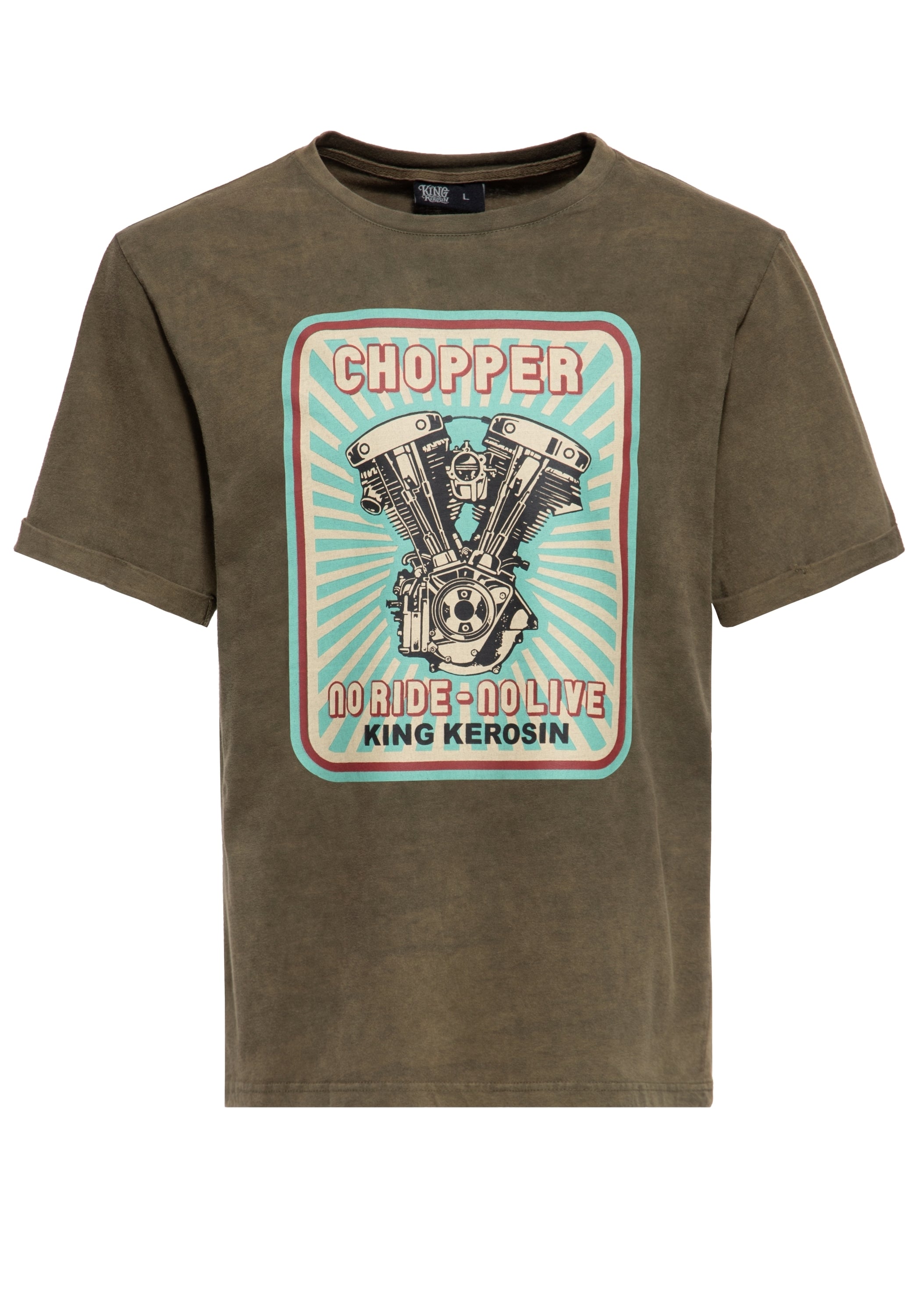 King Kerosin - Print T-Shirt «No Ride No Life»
