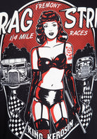 King Kerosin - Printshit mit vintage Frontprint «Drag Stripe Racer»