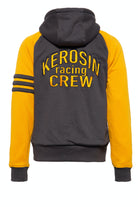 King Kerosin - Raglan Funktions - Hoodie - Jacket im College - Style mit kontrastierenden Raglanärmeln «Motor Service»